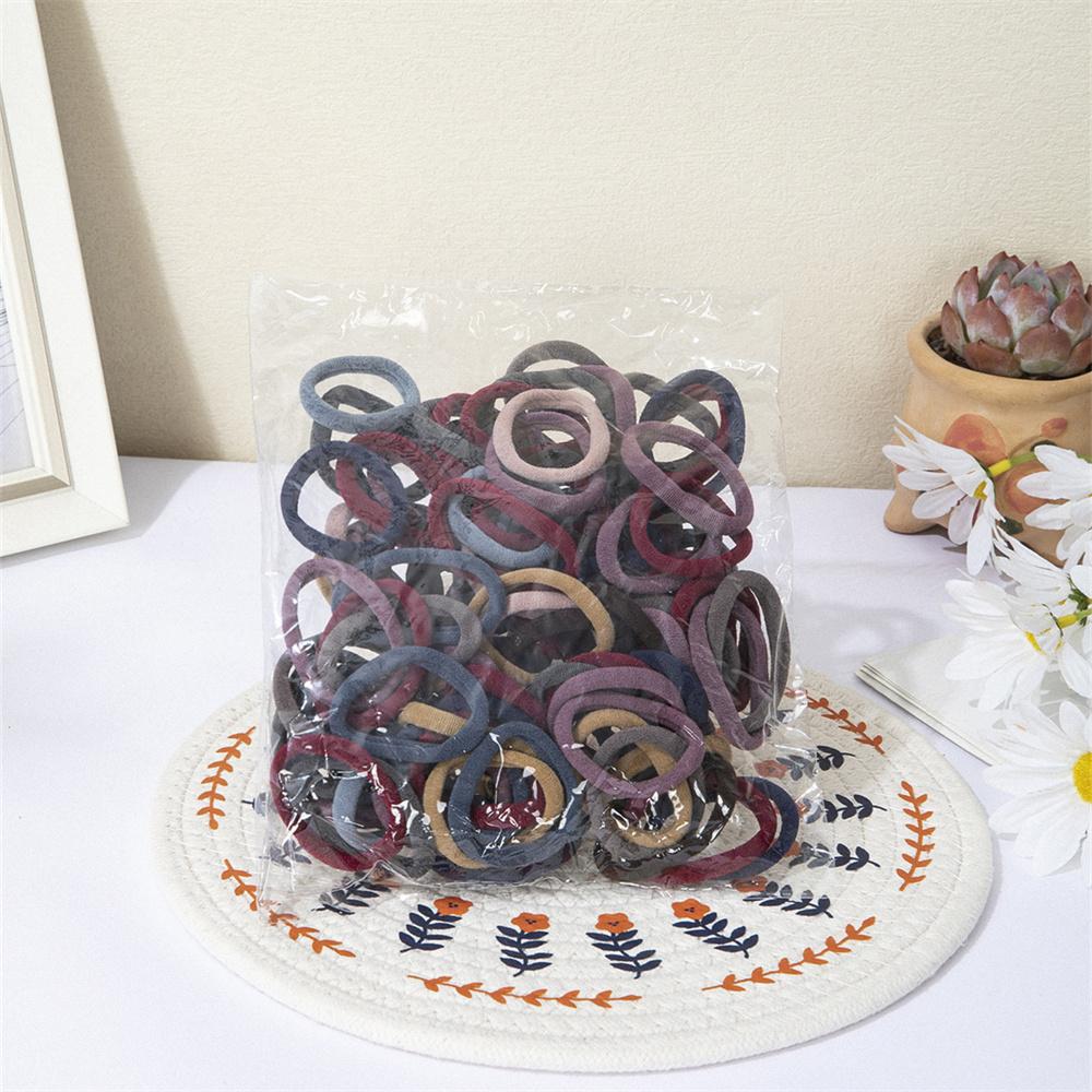 

50/100 шт. Резинки для волос для женщин, девочек, повязка для волос, высокоэластичная резинка, резинки для волос, держатель для хвостика, скранчи, аксессуар, повязка для волос 50pcs