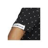 Adidas Polka Dot Print Fitted Short Sleeve Polo Shirt Men Polo Shirts Black HT6838