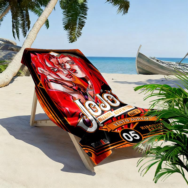 Vento Aureo: Duo's Epic Journey beach towel beach soft seaside Absorbent bath towel quick-drying swim towel beach towel Outdoor picnic beach mat