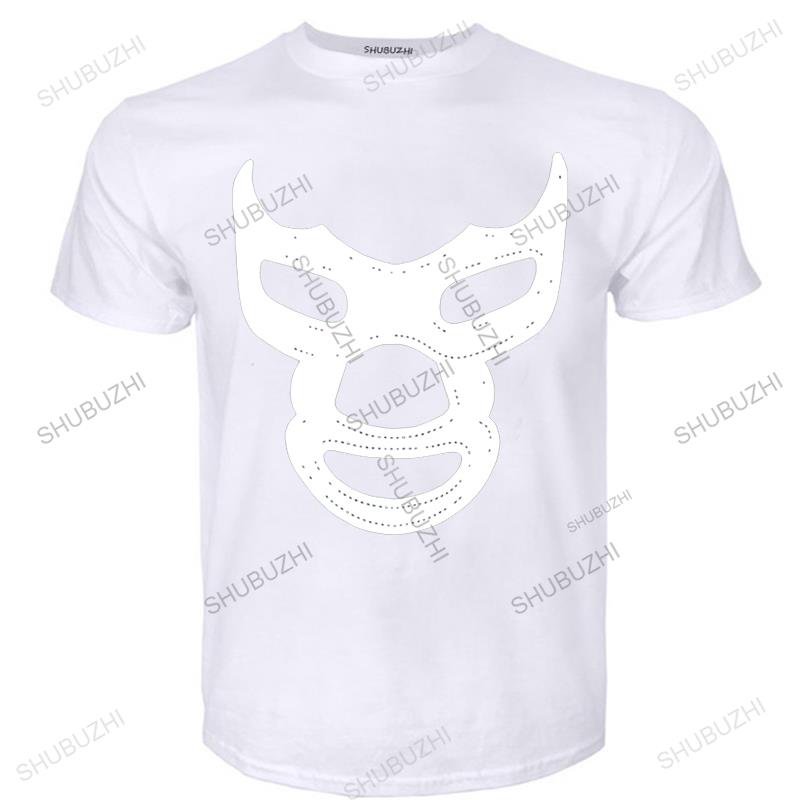 Fashion Tshirt Men Cotton Brand Teeshirt Blue Demon T Shirt Blue Mexico Mask Demon Wrestling Libre Lucha High Quality Tshirts