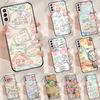 Retro Post Card Passport Stamps Funda Case For Samsung Galaxy S25 Ultra S9 S10 S20 S21 S22 Plus S23 Ultra S24 FE Phone Cover