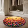 1pc home carpet colorful tulip design rug non slip office decor gift living room bedroom