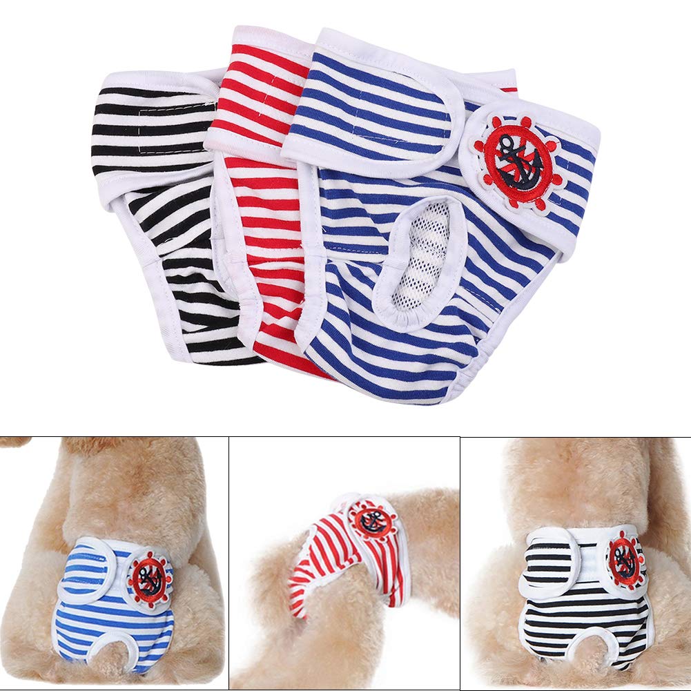 

bingopaw Dog Diaper Sanitary Manner Pet Sanitary Senior Dog Under Size S Cover, Female, Pants, Wear, Pants, Female, Cat, Care, 2kg, 3-Pack,