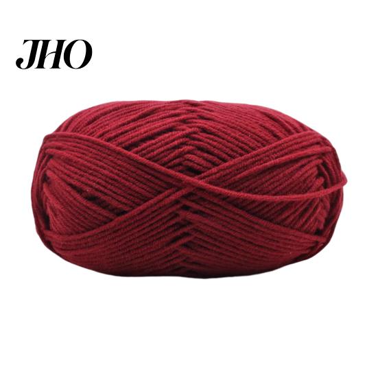 DIY Knitting Yarn Wool Line Professional Ultra Soft Needlework Milk Cotton Crochet Knitted 4Ply for Home