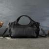 Genuine Leather Hand-held Crossbody Bag, Retro Casual Large-capacity Bag
