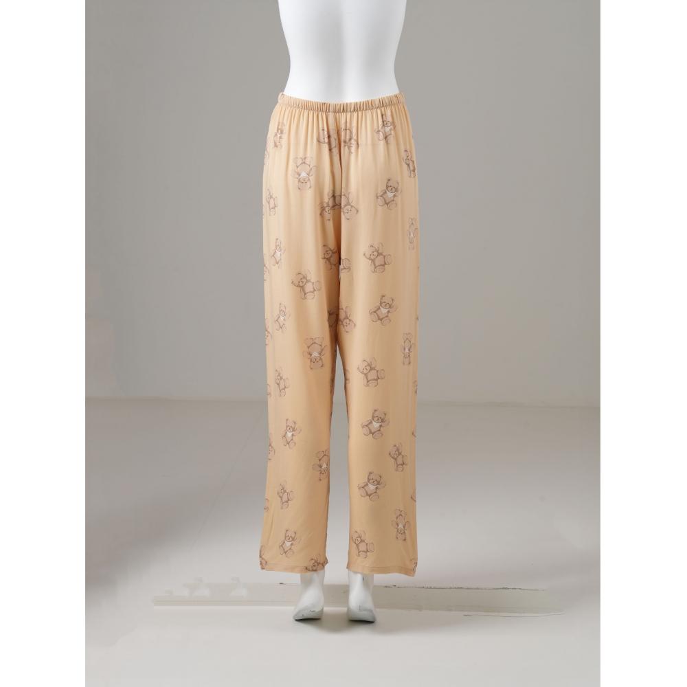 Daiso [coMMon] Viskose Mønster Lange Underdeler M Gul