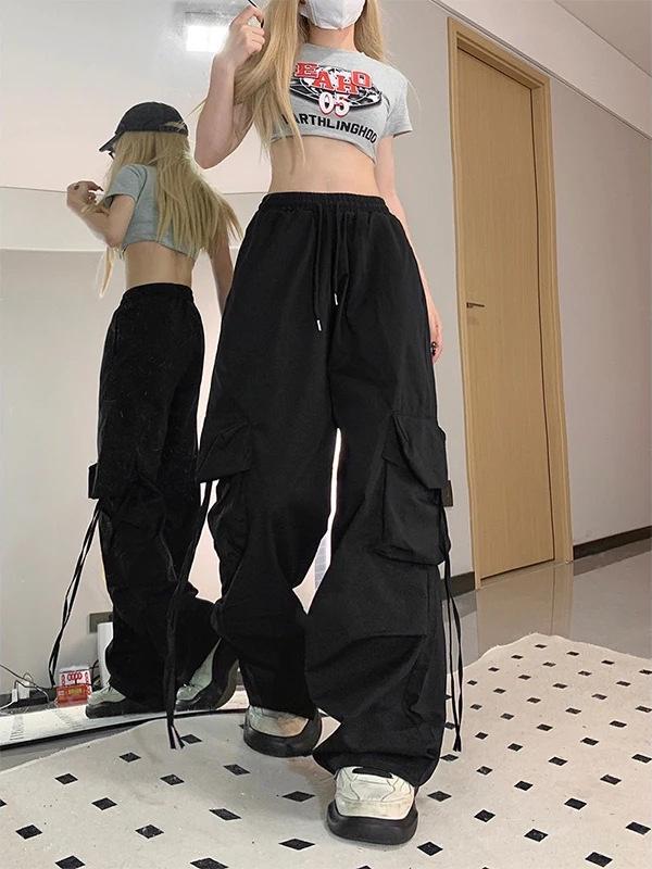 2026 Women's High-Waisted Retro Workwear Wide-Leg Pants - Loose, Floor-Length Design
