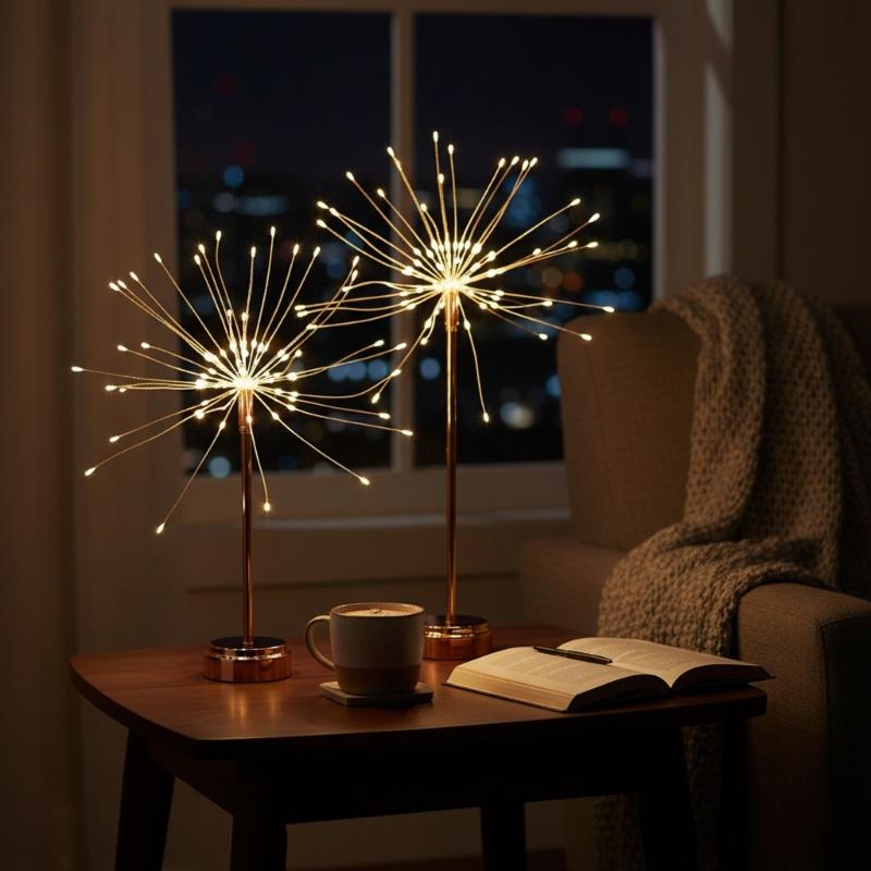 360 Degree All Around Illumination LED Copper Wire Light Plastic Texture Safe for Children Perfect for Family Gatherings