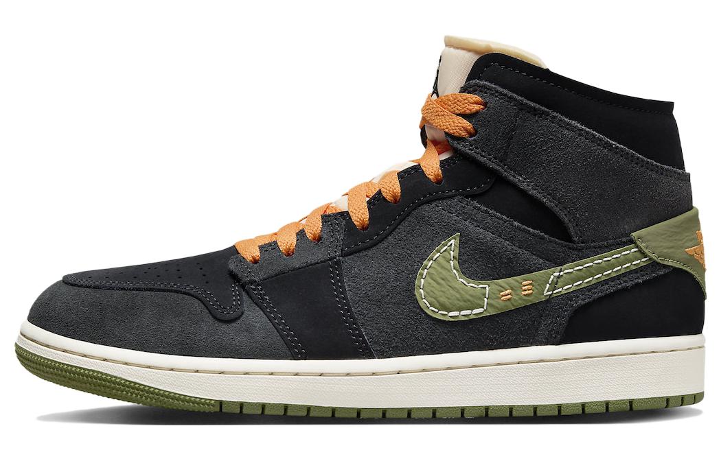 Jordan 1 Mid Se Craft Anthracite Light Olive FD6817-003 52.5