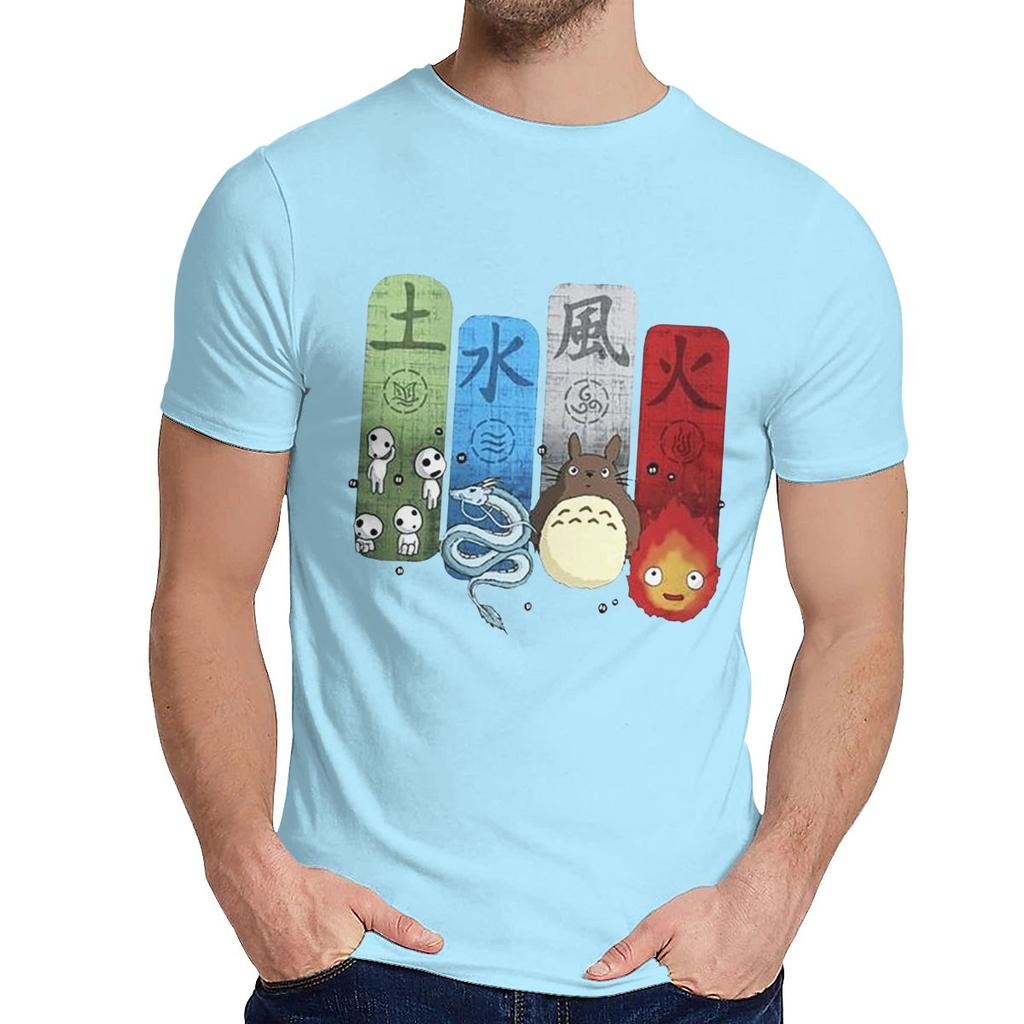 Comfortable Princess Mononoke Totoro Spirited Away T Shirt Men Summer Young Style Classic O Neck Homme