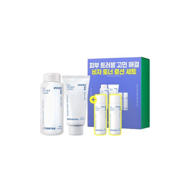 Innisfree Bija Trouble Skin Care Special Set (Toner 170ml + Toner 25ml + Lotion 100ml + Lotion 25ml)