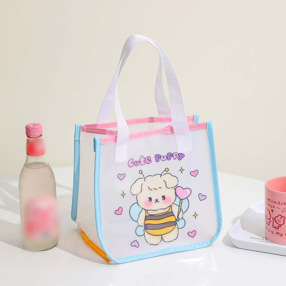 Mobile Phone Bag Beach Transparent Handbag Cartoon Jelly Cute Storage Bag Student