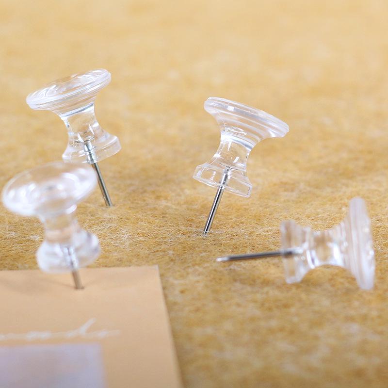 

Large Transparent Art Push Pins for Crafts and Maps Plastic