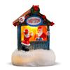 Christmas Luminous Resin Houses LED Micro-Landscape Santa Claus House Craft Ornament Chirtmas Desktop Decoration