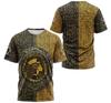Ancient Egyptian Pharaoh Golden Mask 3D All Over Print Short Sleeve T-Shirt Casual Top
