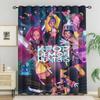 2er-Pack K-Pop-Themen Verdunkelungsvorhänge 85 Prozent Lichtblockierend Ösenfenstervorhänge für Schlafzimmer und Wohnzimmer