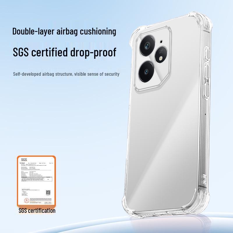 RealMe GTneo7 Transparent Case: Neo7se/Neo7x/Neo7Turbo Airbag Corners Anti-Fall
