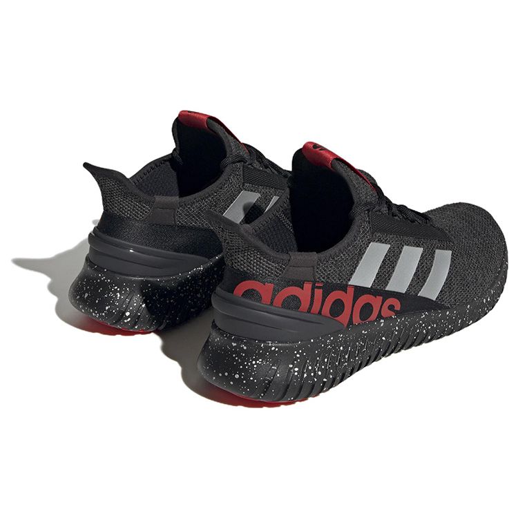Adidas Neo Kaptir 2.0 Comfortable Fashionable Fabric Non-Slip Wear-Resistant Lightweight Low-Top Running Shoes Men Sneakers Black Red HR0344