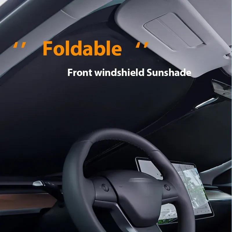 For Tesla Model Y 2025 Sun Roof Shade Model 3 Highland 2024 Glass Roof Sunshade Front Rear Window Windshield Privacy Cover Kids