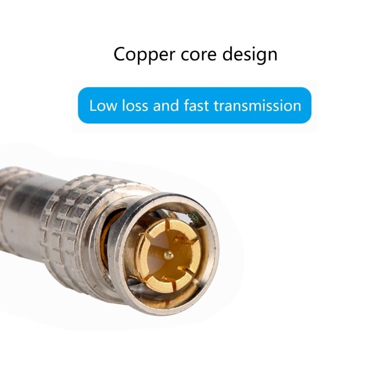 Secure Screw Lock BNC Connectors for Home Security Cameras Solderfree Screw-lock Terminals Coaxials Adapters