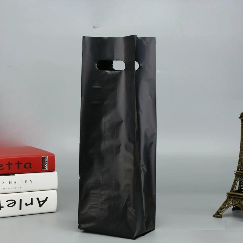 Plastic Handbag Single Double Wine Bottle Storage Sack Halloween Thanksgiving Wedding Gift Packaging Pouch Champagne Beverage Universal White Vest Bag