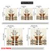 Flat Printing Window Treatment Curtains Highland Cow Gate Open Polyester Fabric Without Electricity Festive Holiday Use Curtain Set Of 2 Made Washable