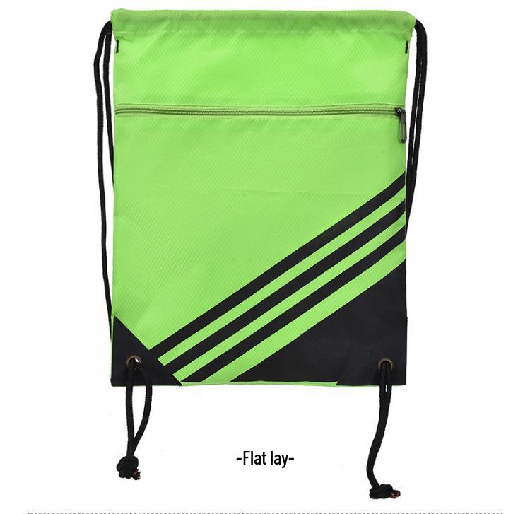 Oxford Cloth Large-Capacity Foldable Gym Bag - Double Shoulder Drawstring for Running & Sports Storage