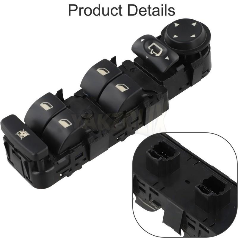 For Peugeot 807 Citroen C5 C8 2001-2008 Front Left Power Window Master Switch Lifter Button With Folding Car Accessories 6554.HQ