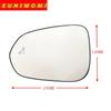 Podgrzewane Szkło Lusterka Wypukłego z Ostrzeżeniem o Martwym Polu do Lexus RX 200T 350 450H 2015 2016 2017 2018