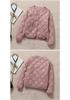 2024 Women's Fashion Loose-Fit Diamond Quilted Down Jacket - Lightweight, Warm, Round Neck, Short Coat