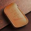 Leather Car Key Cover Keychain Holder Case Protector for Chery Eq1 Little Ant 3button Smart Remote Keyless Go Shell Accessories
