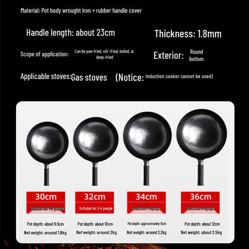 Zongzhen Hand-Forged Iron Wok