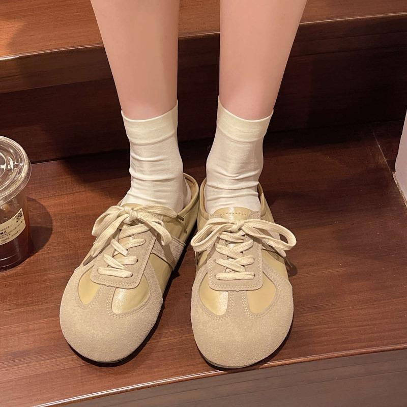 Baotou Half-slipper Women's Retro German Training Shoes Comfortable Women's Thick-soled and Backless Lazy Shoes