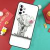Cute Elephant Case For Samsung Galaxy A52 A32 A12 A14 A34 A54 A51 A71 A53 A33 A13 A15 A25 A35 A55 Cover