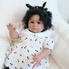 Cherry Print Doll Costume Silicone Reborn Baby Girl For Collectors And Play