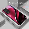 Tiefblaue Mode Für Samsung Galaxy S 8 9 10 20 Plus 21 FE 22 23 24 Ultra S7 Edge Schwarz Gehärtetes Glas Handyhülle Hartschale
