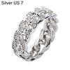 Twisted Ring Creative Cubic Jewelry Ring Finger Zirconia Ring for Gift
