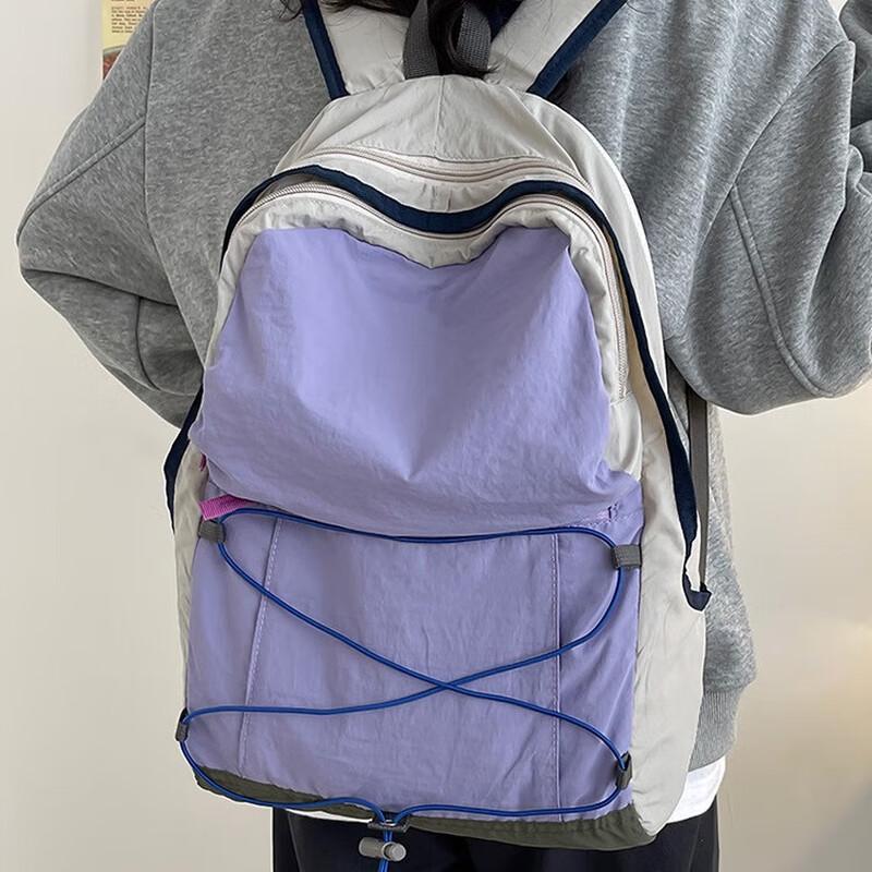 Fashion Drawstring Lightweight Student Backpack Large (28x16x36cm)