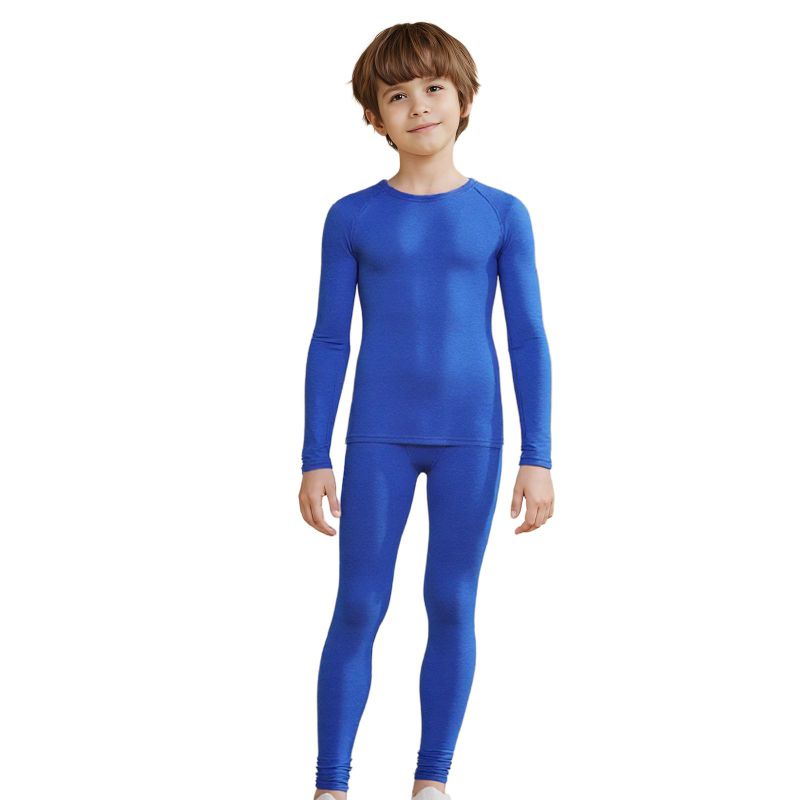 4-12 Years Kids Running Sweat-Wicking Quick-Dry Tights Set Fitness Suit
