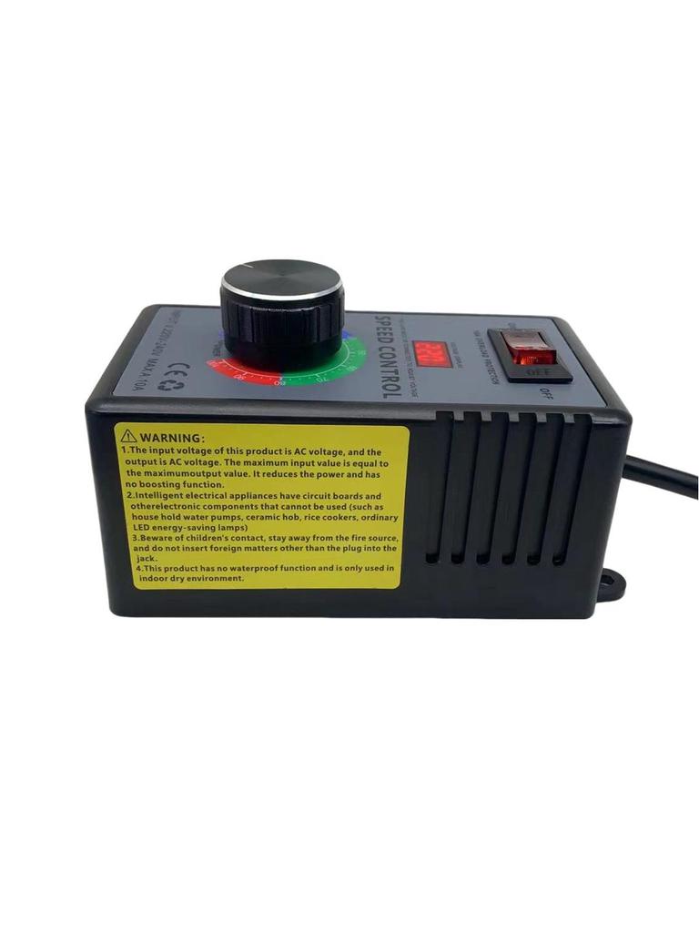 4000W Adjustable Electronic Voltage Regulator with Stepless Temp & Light Control for Motors, Heating Furnaces, and Fans (AC220V)