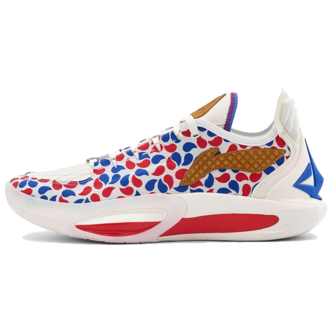 

Li Ning JB3 Амортизирующие, износостойкие низкие баскетбольные кроссовки унисекс Белый Синий Красный ABAU107-44 40