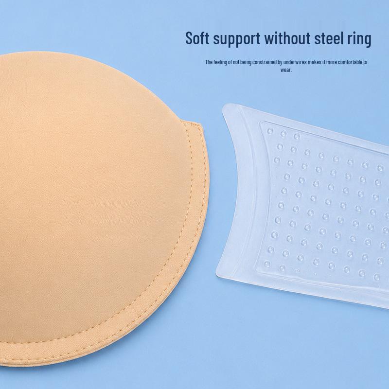 Invisible Push-Up Strapless Bra with Anti-Slip Nipple Covers