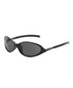 Meleusibaendeu Unisex Fashion Metal Oval Sunglasses 17040 Black