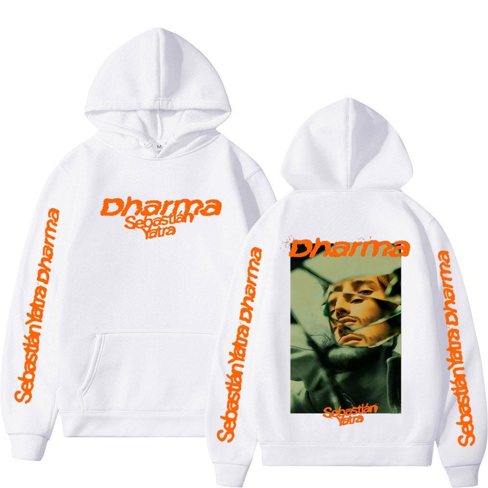 Rapper SEBASTIAN YATRA Vintage Bedruckter Hoodie Herren Damen Hip-Hop Pullover Langärmlig Locker Lässige Sweatshirts Herbst und Winter