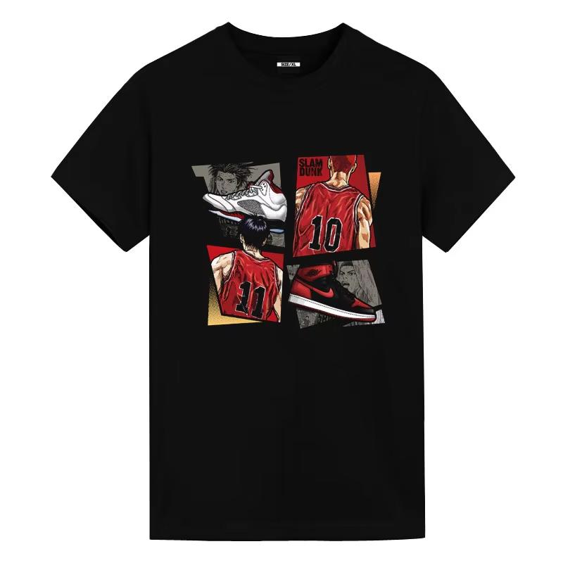 Dunk Master Cotton T-shirt Joint Name Around Short-sleeved Sakuragi Hanamichi Ryukawa Loose Basketball Shirt Ball Clothes