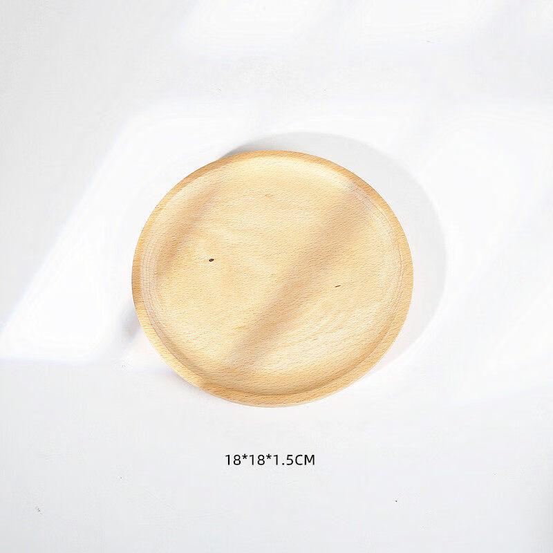 Jingbaodi Round Solid Wood Serving Trays