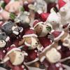 Creative Zakka Christmas Handmade Cute Resin Animal Ornaments for Home, Car, or Desk Decoration