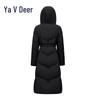 Yalu EW Women's Fashion Long Hooded Down Jacket