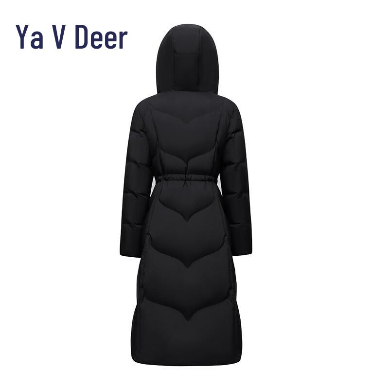 Yalu EW Women's Fashion Long Hooded Down Jacket