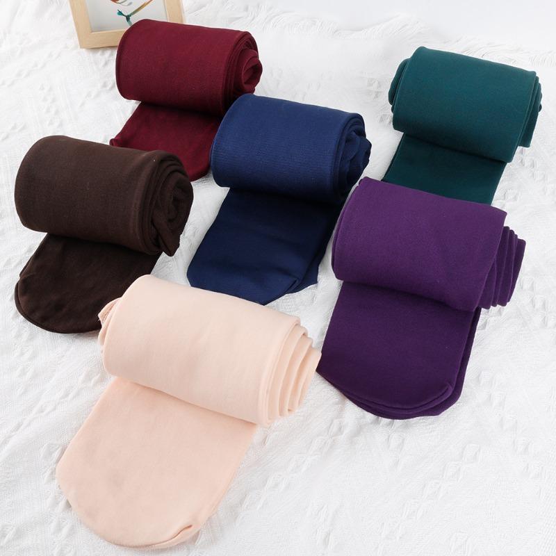 1-2pairs New Thermal Stockings High Elastic Velvet Pantyhose Woman Fleece Tights Winter Warm Pantyhose Female Stretchy Leggings